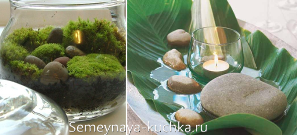 камень в гостинной