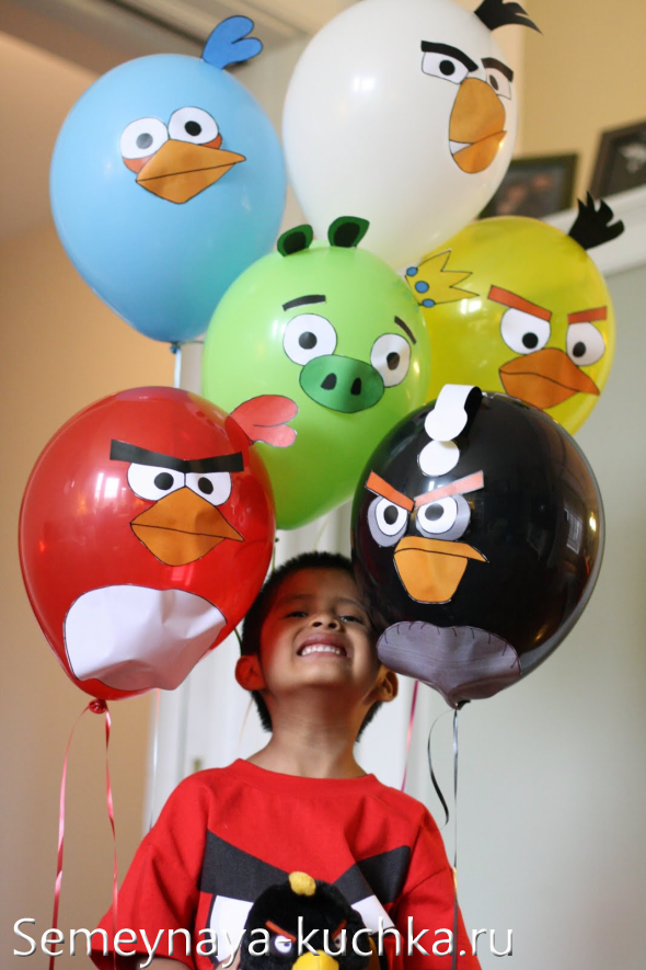 как провести детский день рождения Angry Birds