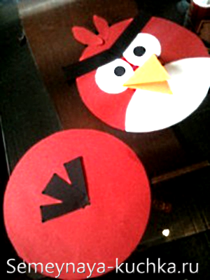 Angry Birds аппликация на день рождения