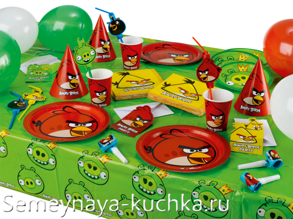 Angry Birds как украсить комнату на день рождения